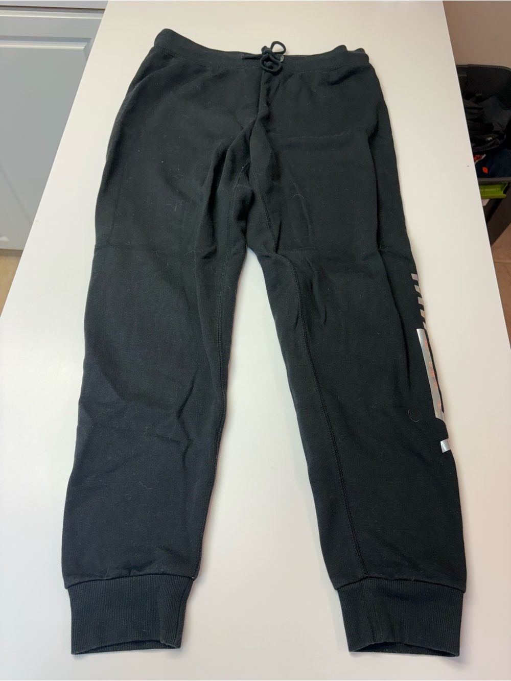 Vans Black Kids Jogger Pants with Side Graphic